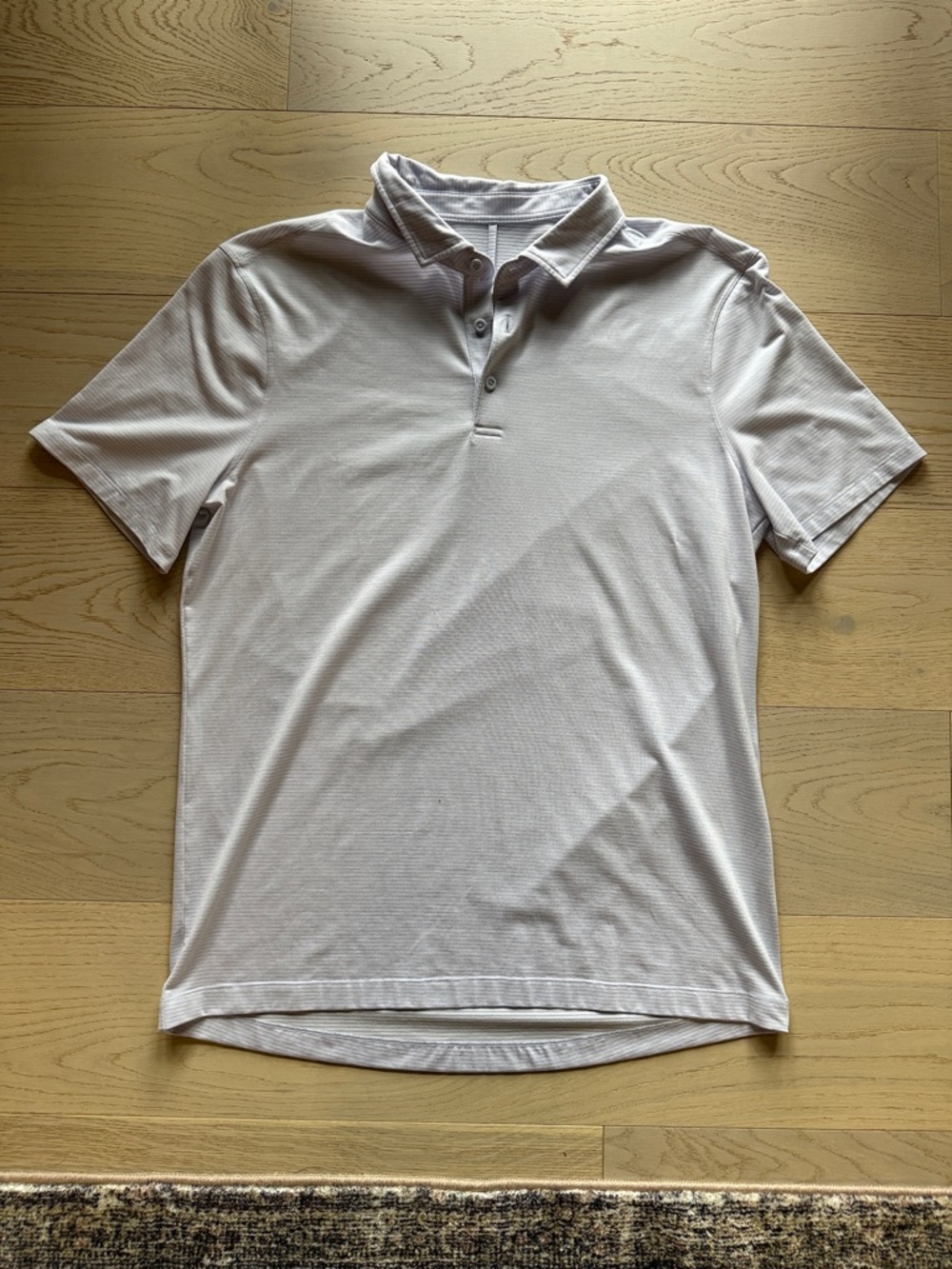 lululemon athletica Men's Light Gray Polo Shirt